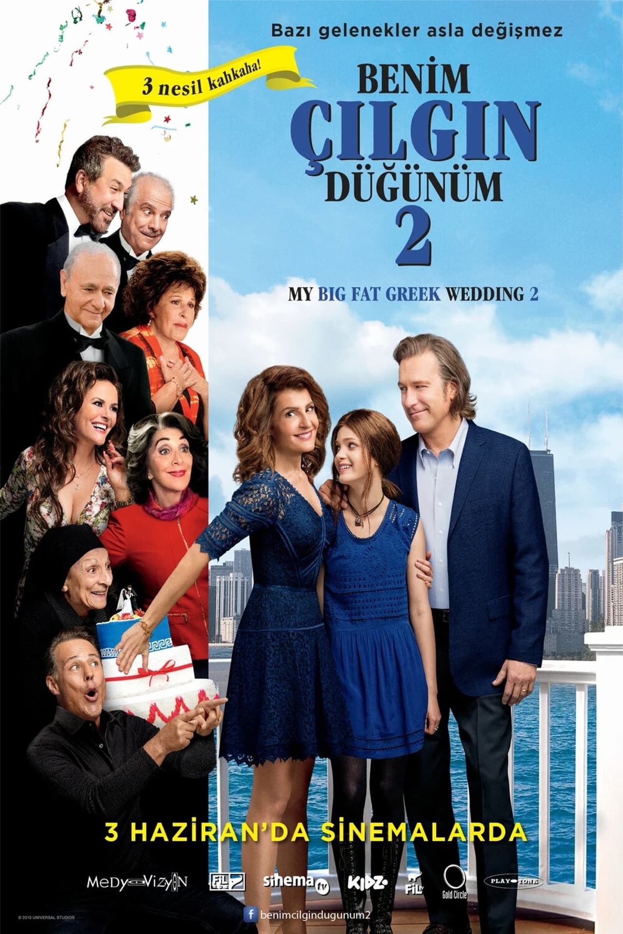 My Big Fat Greek Wedding 2 (2016) 192Kbps 23.976Fps 48Khz 2.0Ch DigitalTV Turkish Audio TAC