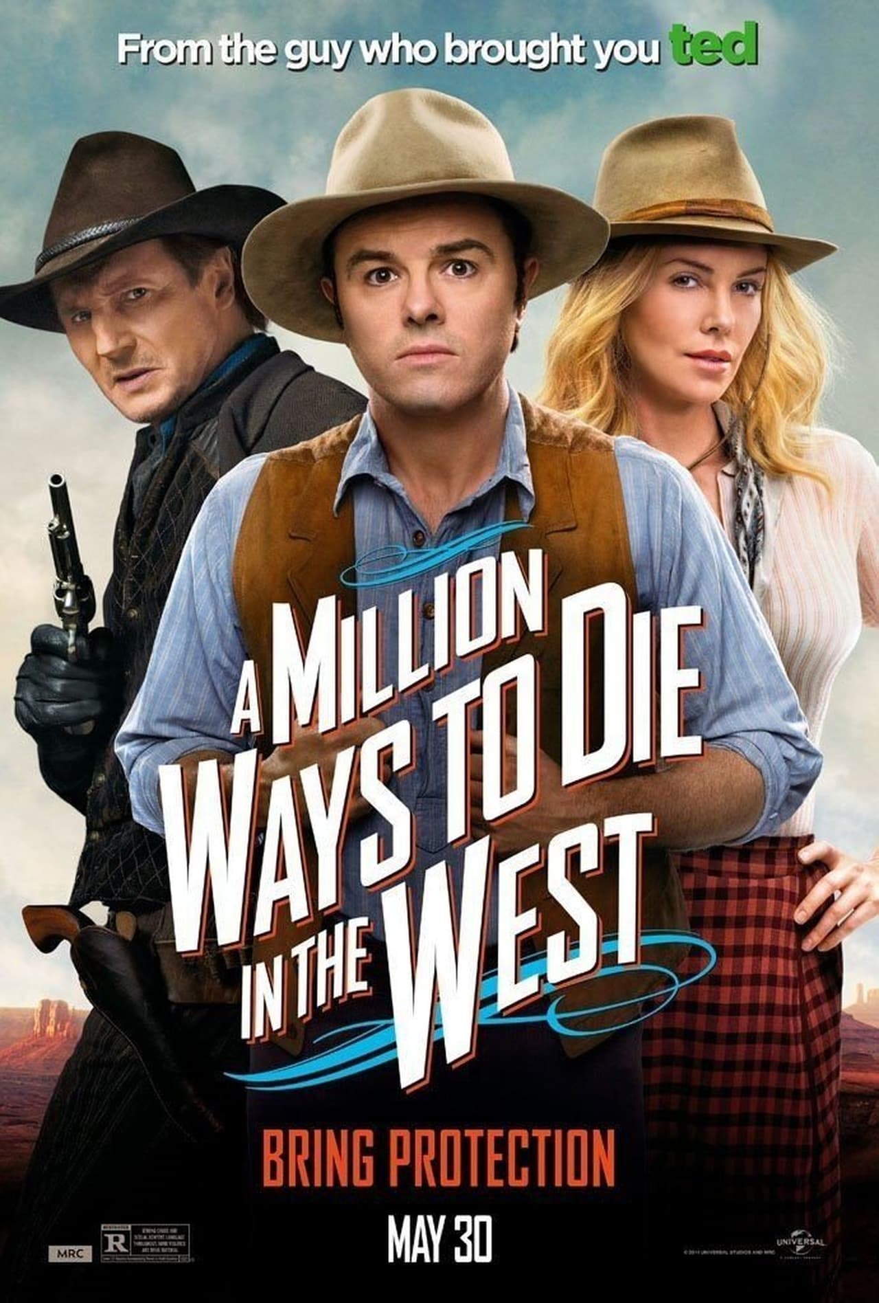 A Million Ways to Die in the West (2014) Theatrical Version 640Kbps 23.976Fps 48Khz 5.1Ch DD+ NF E-AC3 Turkish Audio TAC