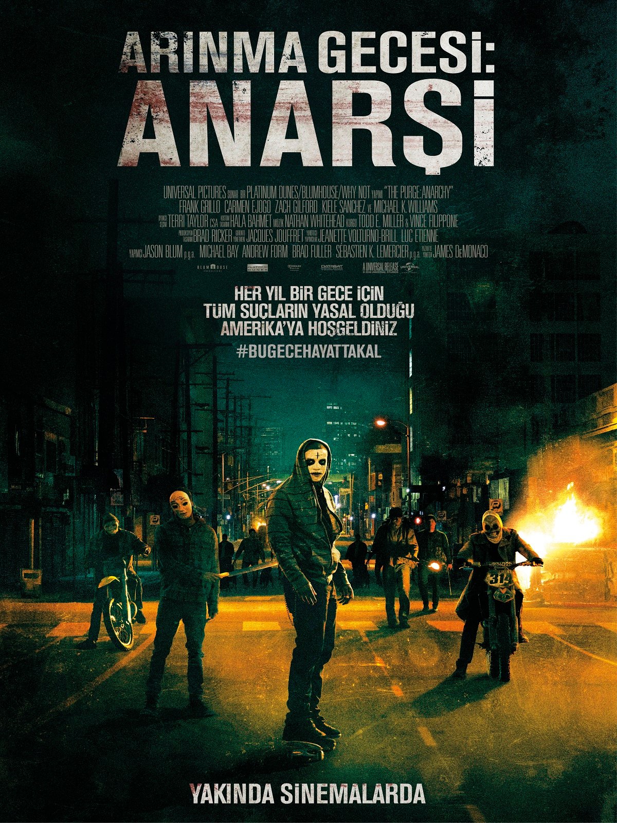 The Purge: Anarchy (2014) 768Kbps 23.976Fps 48Khz 5.1Ch UHD BluRay Turkish Audio TAC