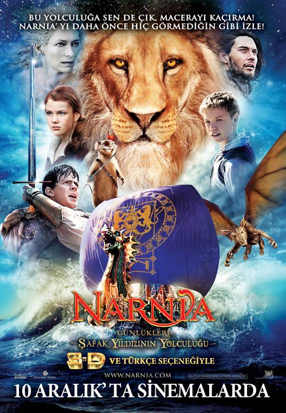 The Chronicles of Narnia: The Voyage of the Dawn Treader (2010) 384Kbps 23.976Fps 48Khz 5.1Ch DVD Turkish Audio TAC