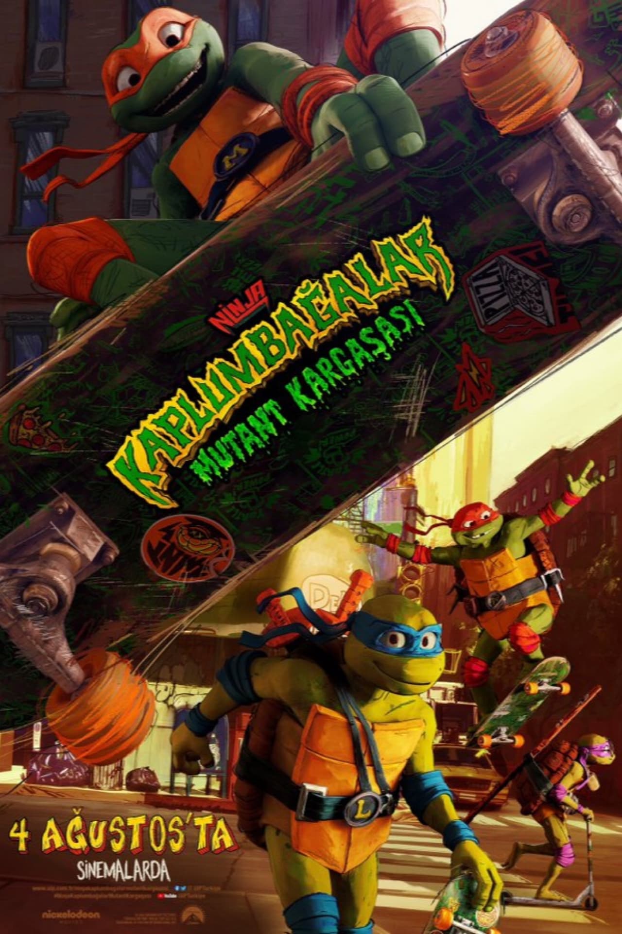 Teenage Mutant Ninja Turtles: Mutant Mayhem (2023) 384Kbps 23.976Fps 48Khz 5.1Ch iTunes Turkish Audio TAC
