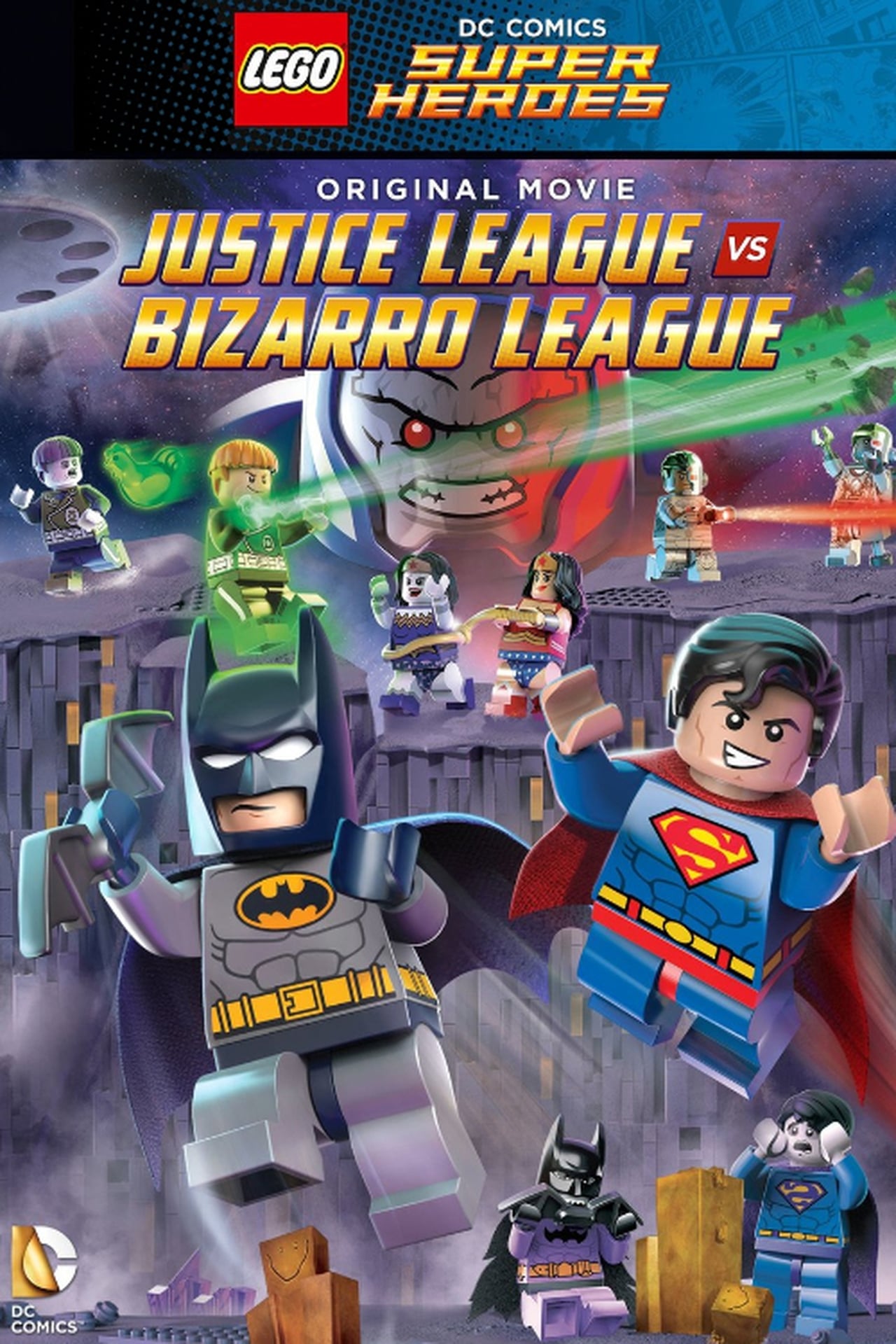 Lego DC Comics Super Heroes: Justice League vs. Bizarro League (2015) 192Kbps 23.976Fps 48Khz 2.0Ch DVD Turkish Audio TAC