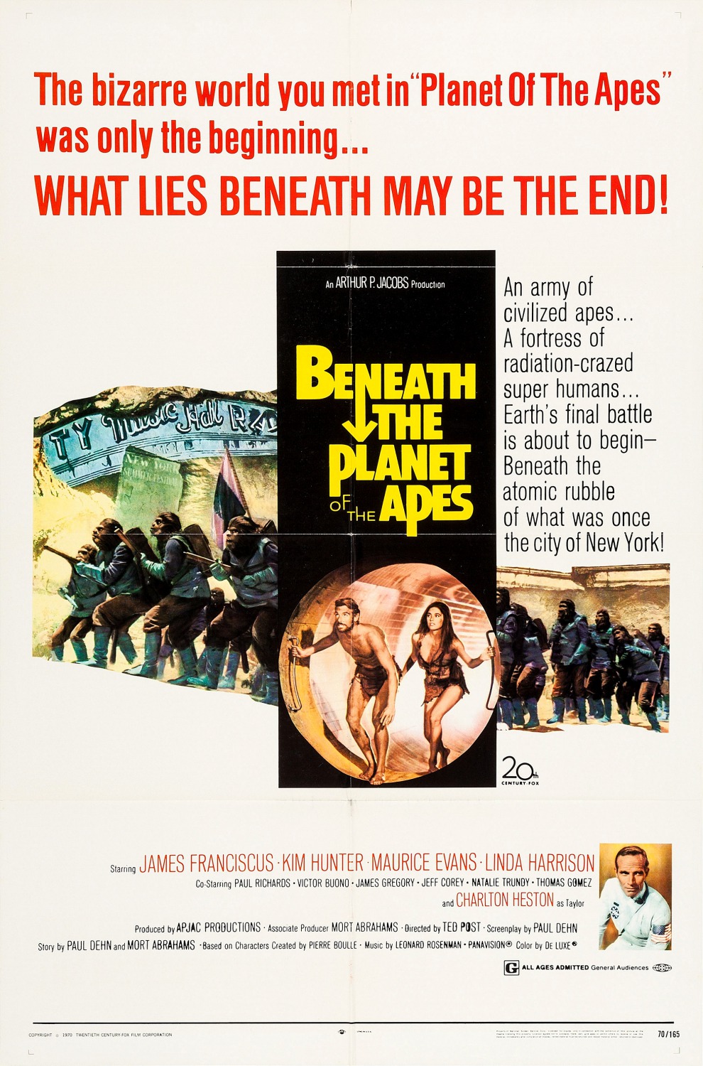 Beneath the Planet of the Apes (1970) 192Kbps 23.976Fps 48Khz 2.0Ch DigitalTV Turkish Audio TAC