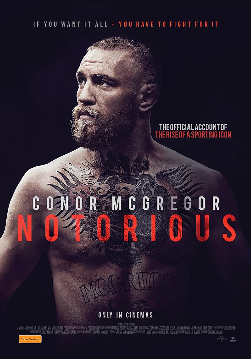 Conor McGregor: Notorious (2017) 640Kbps 23.976Fps 48Khz 5.1Ch DD+ NF E-AC3 Turkish Audio TAC