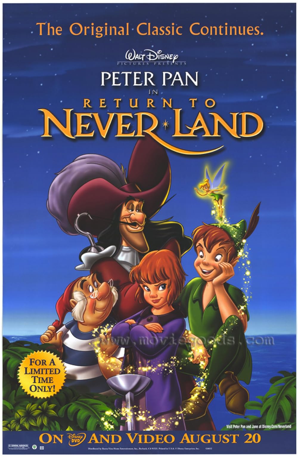 Peter Pan 2: Return to Never Land (2002) 192Kbps 23.976Fps 48Khz 2.0Ch iTunes Turkish Audio TAC