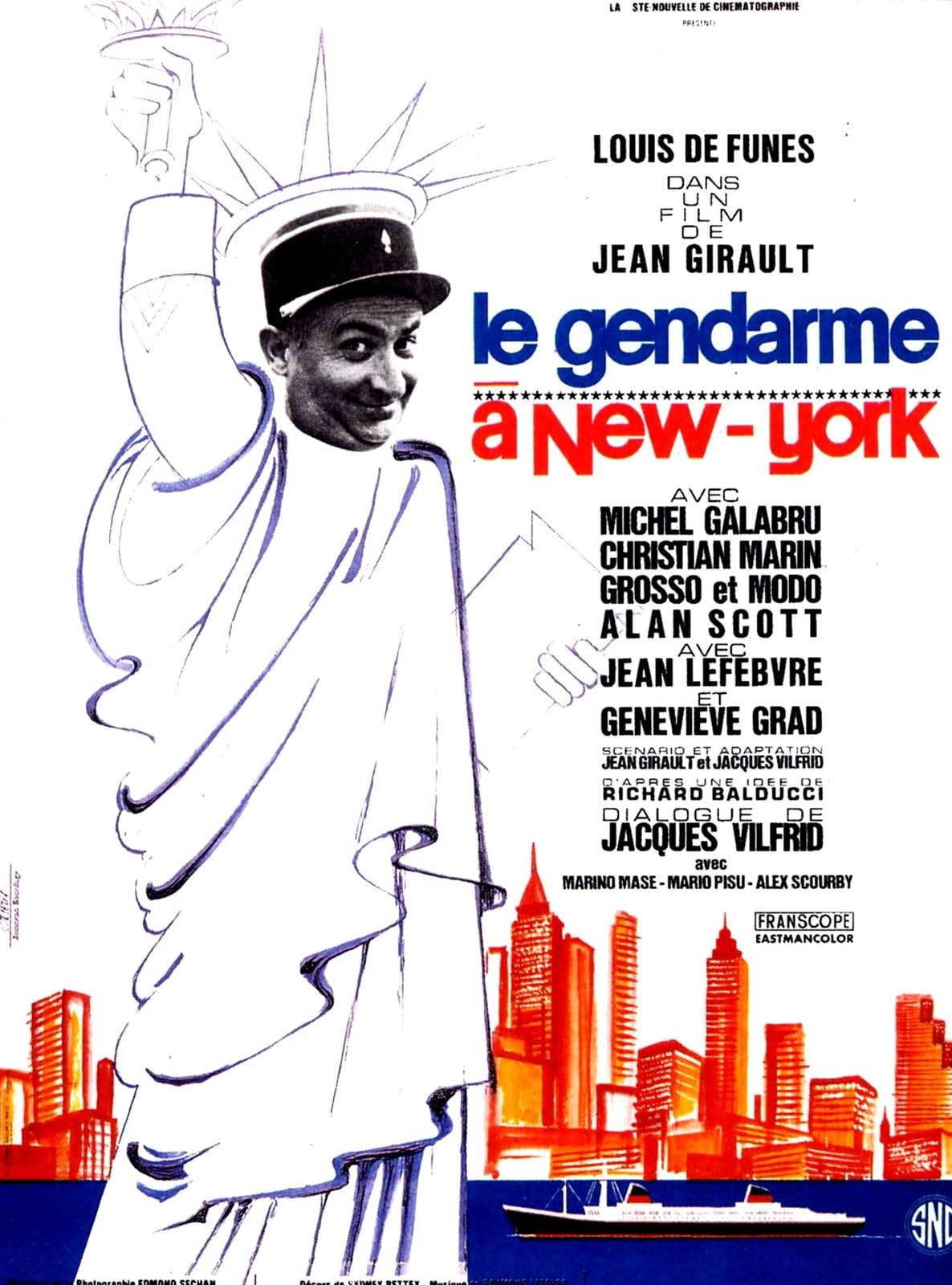 Tatli Bela New York'ta - Le gendarme a New York (1965) 192kbps 24fps 48kHz DD2.0 Turkish Audio
