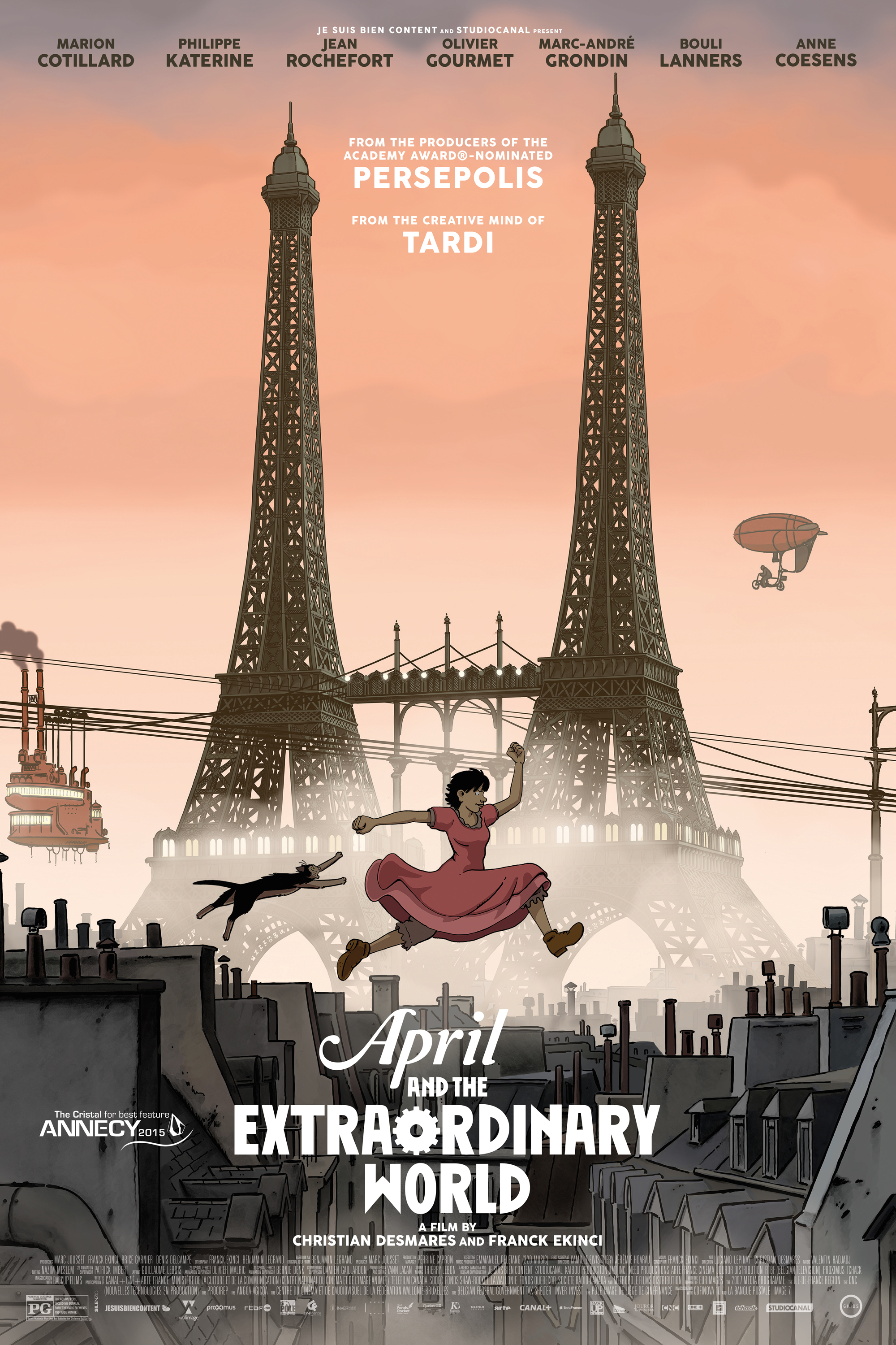 April and the Extraordinary World (2015) 224Kbps 23.976Fps 48Khz 2.0Ch DVD Turkish Audio TAC
