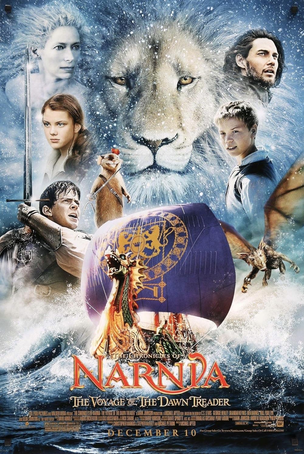 The Chronicles of Narnia: The Voyage of the Dawn Treader (2010) 128Kbps 23.976Fps 48Khz 2.0Ch Disney+ DD+ E-AC3 Turkish Audio TAC