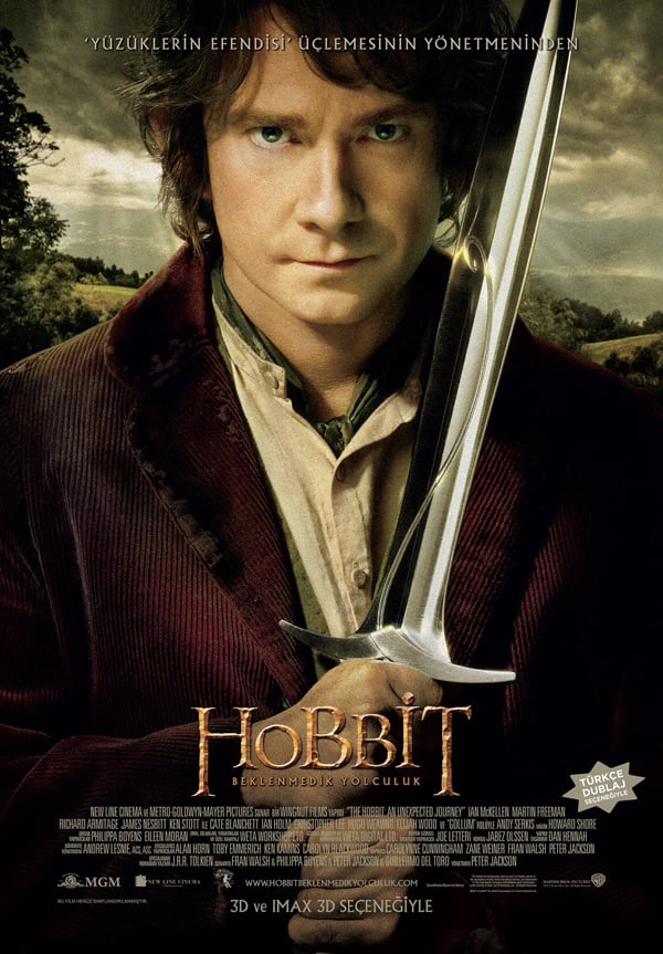 The Hobbit: An Unexpected Journey (2012) Theatrical Cut  640Kbps 23.976Fps 48Khz 5.1Ch DD+ NF E-AC3 Turkish Audio TAC