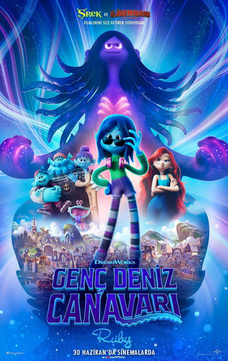 Ruby Gillman, Teenage Kraken (2023) 640Kbps 23.976Fps 48Khz 5.1Ch DD+ NF E-AC3 Turkish Audio TAC