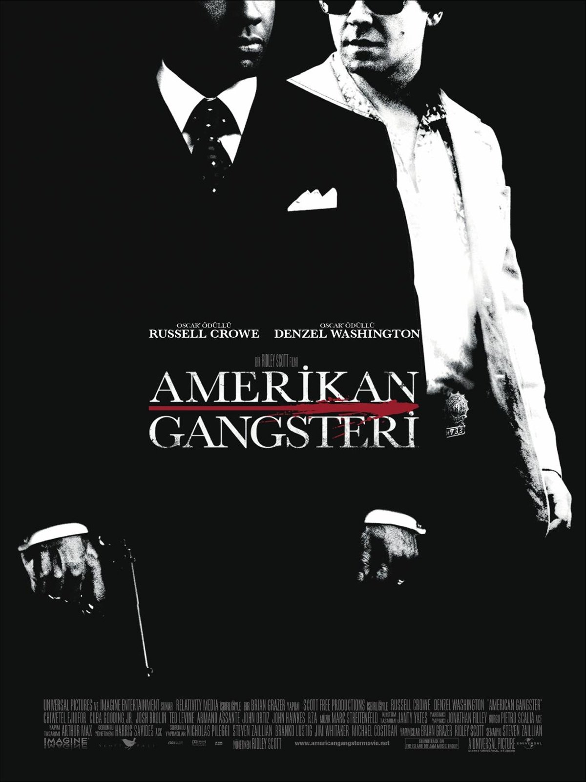 American Gangster (2007) Theatrical Cut 224Kbps 23.976Fps 48Khz 2.0Ch VCD Turkish Audio TAC