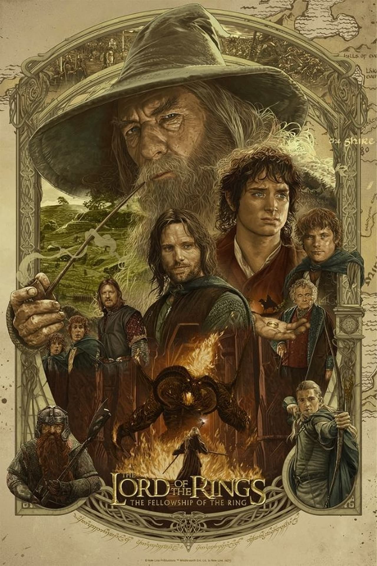 The Lord of the Rings: The Fellowship of the Ring (2001) Extended Cut 192Kbps 23.976Fps 48Khz 2.0Ch DVD Turkish Audio TAC