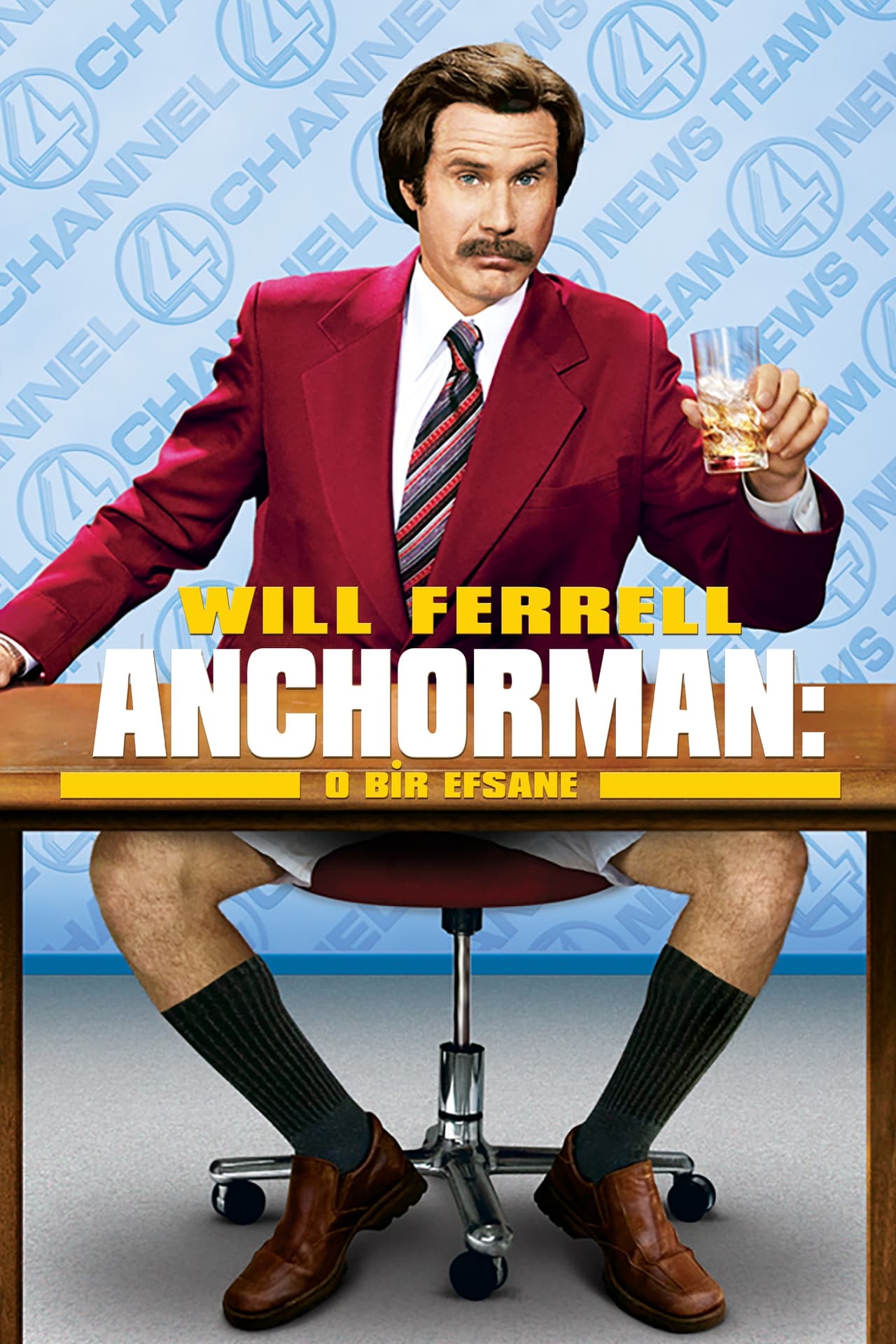 Anchorman: The Legend of Ron Burgundy (2004) Theatrical Cut 128Kbps 23.976Fps 48Khz 2.0Ch DD+ NF E-AC3 Turkish Audio TAC