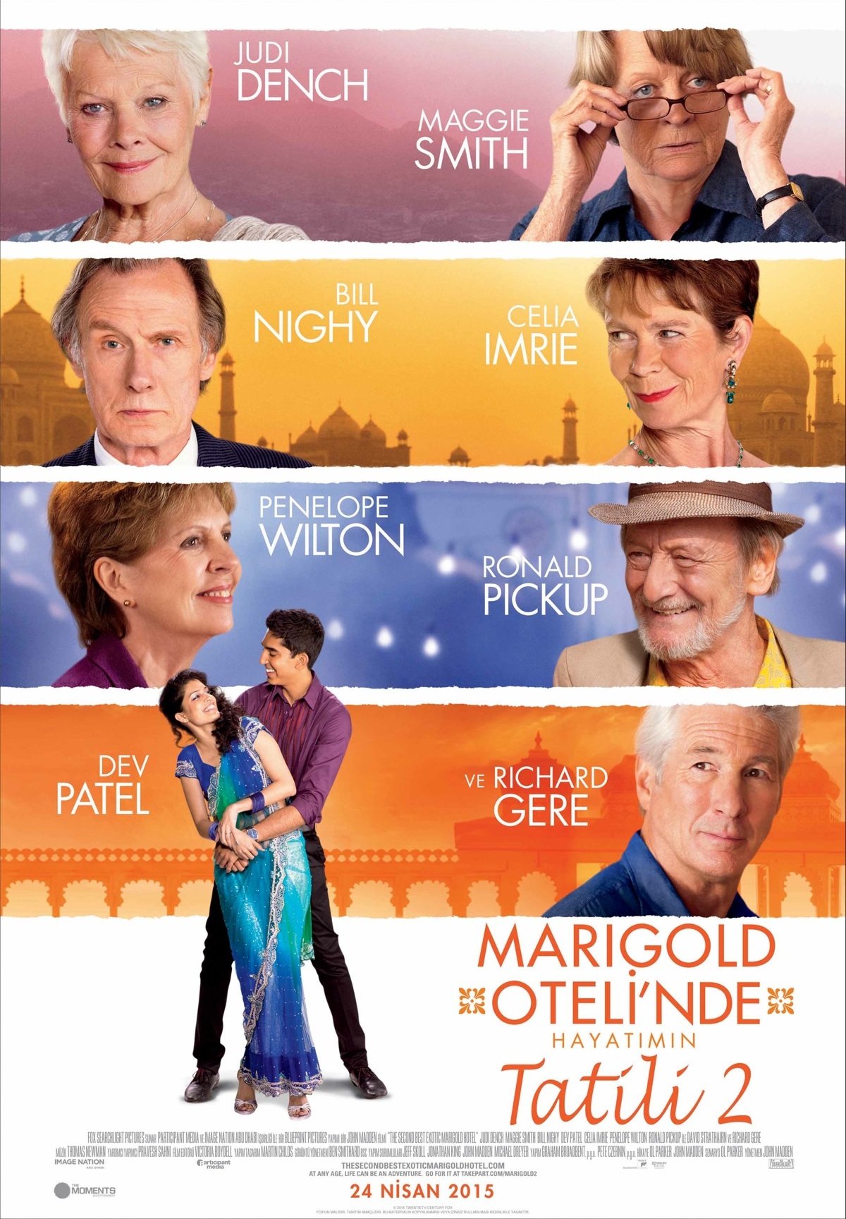 The Second Best Exotic Marigold Hotel (2015) 448Kbps 23.976Fps 48Khz 5.1Ch BluRay Turkish Audio TAC