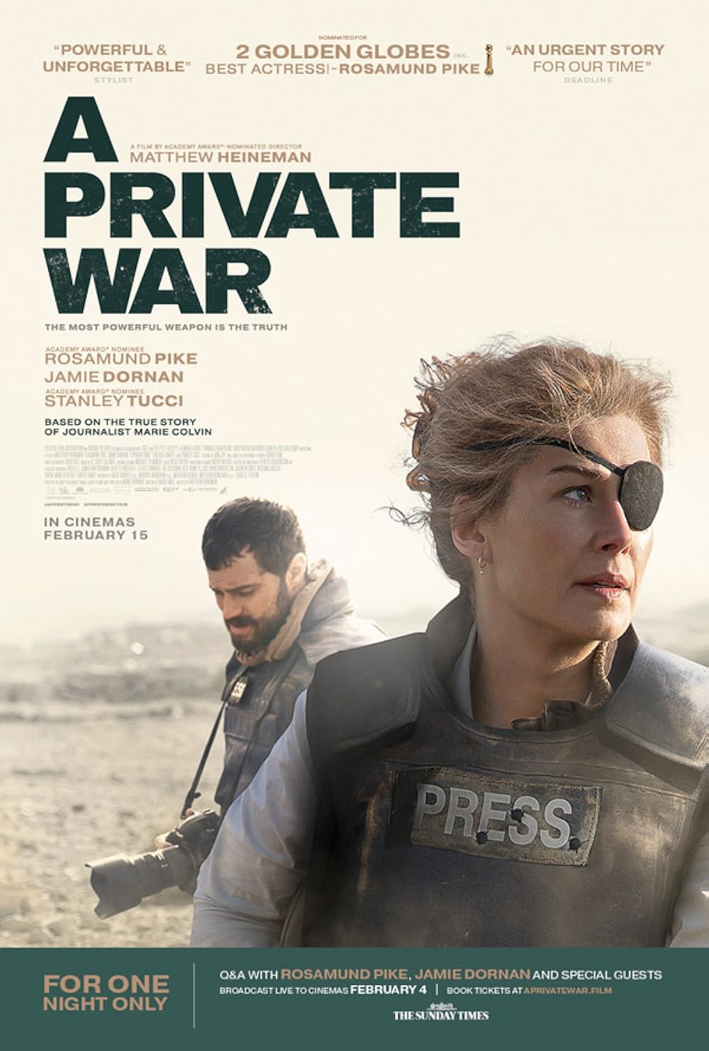 A Private War (2018) 192Kbps 23.976Fps 48Khz 2.0Ch DigitalTV Turkish Audio TAC