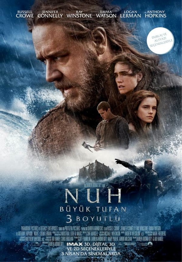 Noah (2014) 448Kbps 23.976Fps 48Khz 5.1Ch DVD Turkish Audio TAC