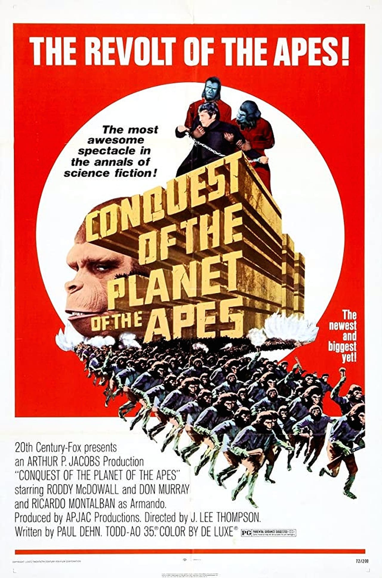 Conquest of the Planet of the Apes (1972) 128Kbps 23.976Fps 48Khz 2.0Ch Disney+ DD+ E-AC3 Turkish Audio TAC