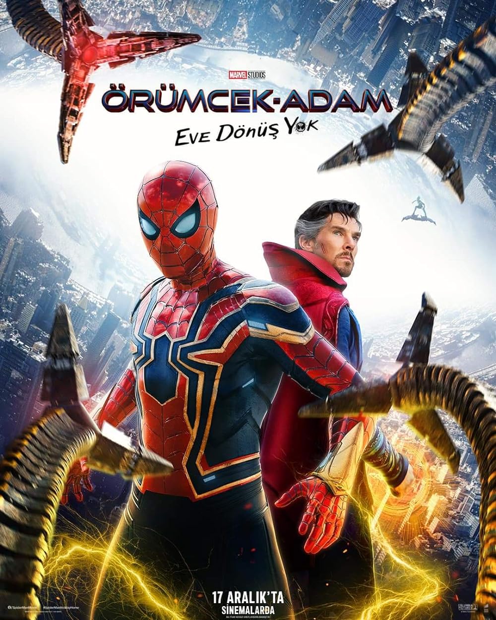 Spider-Man: No Way Home (2021) Theatrical Cut 640Kbps 23.976Fps 48Khz 5.1Ch DD+ AMZN E-AC3 Turkish Audio TAC